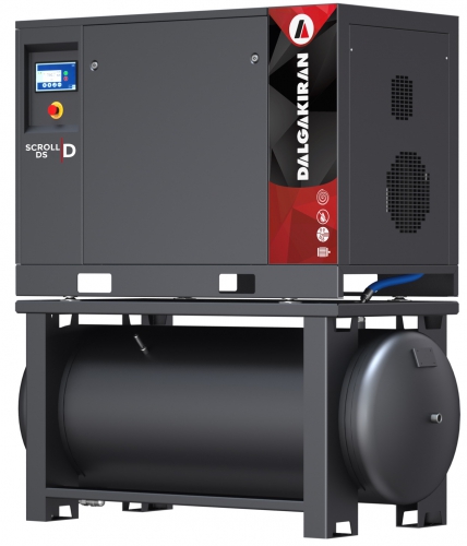 Спиральный компрессор Dalgakiran DS 11-10-500 (2x5,5)